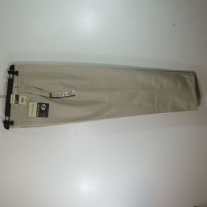 St. John's Bay Mens Worry Free Plain Front Khaki Twill Pants size 32 x 29